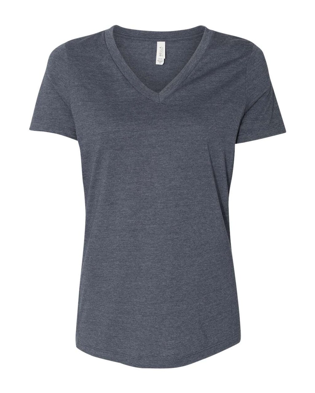 BELLA + CANVAS® Women's Relaxed Heather CVC V-Neck Short Sleeve Tee - 6405CVC